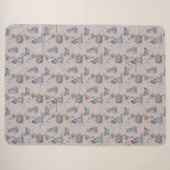 "Eleze Elephant & Polka Hen" Sherpadecke (Vorderseite (Horizontal))