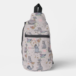 Eleze & Freunde Boganhues Druck Nähtasche Crossbody Bag