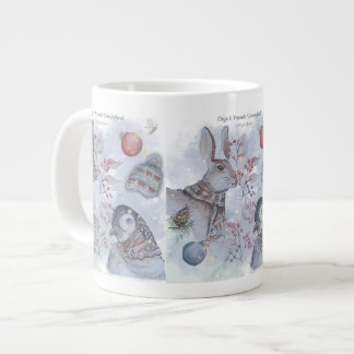 Eleze & Friends Series Boganhues Print Jumbo-Tasse