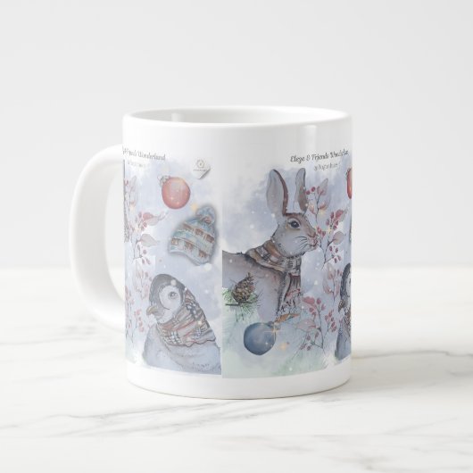 Eleze & Friends Series Boganhues Print Jumbo-Tasse (Vorderseite Links)