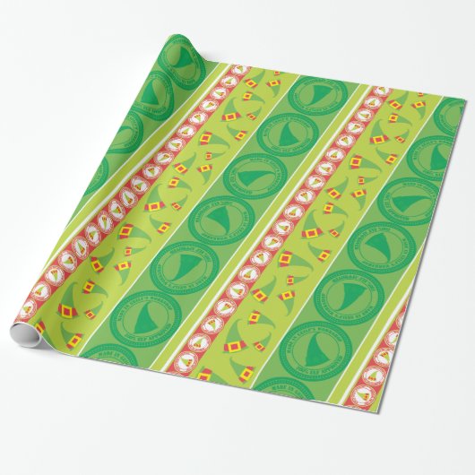 Elf 100% genehmigt geschenkpapier (Ungerollt)