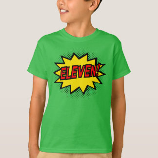 ELF! 11. Geburtstags-Geschenksuperhero-Logo-T - T-Shirt