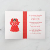 Elf 1. Weihnachtsfeind für Großtochter Feiertagskarte (Innenseite)