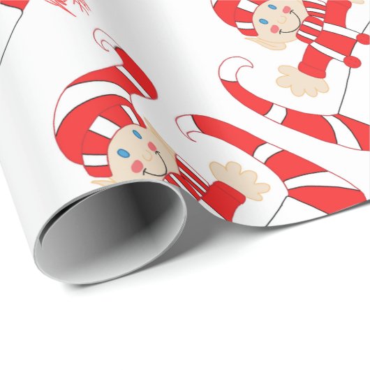 Elf 2 geschenkpapier (Rolleneckpunkt)