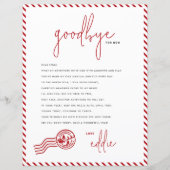 Elf-Abfahrtsbrief Auf Wiedersehen von Ihrem Elf-Hi (Vorderseite)