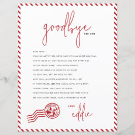 Elf-Abfahrtsbrief Auf Wiedersehen von Ihrem Elf-Hi