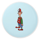 Elf Achtung Keramik Knopf Keramikknauf (Vorderseite)