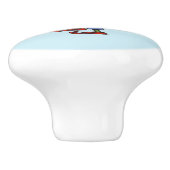 Elf Achtung Keramik Knopf Keramikknauf (Seitenansicht)