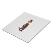 Elf Achtung, weiße große Keramik Fliesen (Seite)