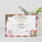 Elf-Adoptionsurkunde Einladung (Stehend Vorderseite)