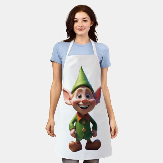 ELF All-over-Print-Schürze, Mittel Schürze (Getragen)