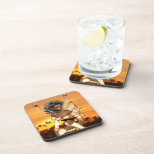 Elf an den Dämmerungs-Getränk-Untersetzer Untersetzer