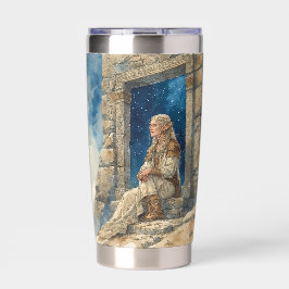 Elf Ancient Ireland With Sky, Tumbler Water Bottle Thermobecher