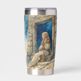 Elf Ancient Ireland With Sky, Tumbler Water Bottle Thermobecher