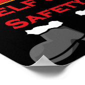 Elf And Safety, Funny Health &amp; Safety Elf Long Poster (Ecke)