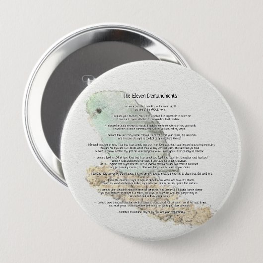 Elf Anforderungen der Parrotlets Button (Vorne & Hinten)