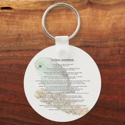 Elf Anforderungen der Parrotlets Schlüsselanhänger (Vorderseite)