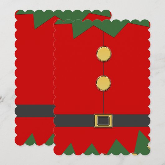 elf Anzug Einladung (Vorne/Hinten)