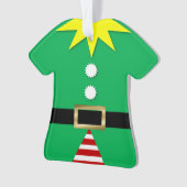 Elf Anzug Personalisiert Ornament (Vorderseite)