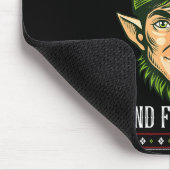 Elf Around And Find Out _ Funny Christmas Holiday Mousepad (Ecke)
