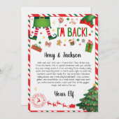 elf arrival letter - elf welcome letter einladung (Vorne/Hinten)