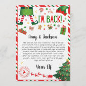 elf arrival letter - elf welcome letter einladung (Vorderseite)