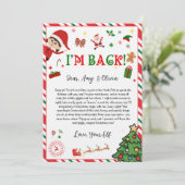 elf arrival letter - elf welcome letter einladung (Stehend Vorderseite)