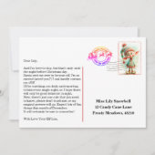 Elf Arrival Letter | North Pole Welcome Message Einladung (Vorderseite)