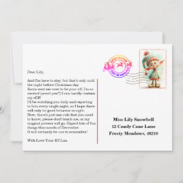 Elf Arrival Letter | North Pole Welcome Message Einladung