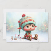 Elf Arrival Letter | North Pole Welcome Message Einladung (Rückseite)