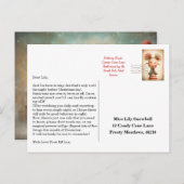 Elf Arrival Letter | North Pole Welcome Message Postkarte (Vorne/Hinten)