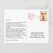 Elf Arrival Letter | North Pole Welcome Message Postkarte (Vorderseite)