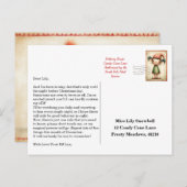 Elf Arrival Letter | North Pole Welcome Message Postkarte (Vorne/Hinten)