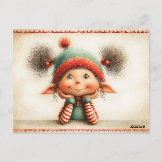 Elf Arrival Letter | North Pole Welcome Message Postkarte (Rückseite)