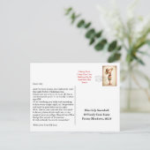 Elf Arrival Letter | North Pole Welcome Message Postkarte (Stehend Vorderseite)