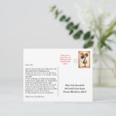 Elf Arrival Letter | North Pole Welcome Message Postkarte (Stehend Vorderseite)