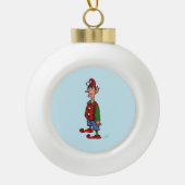 Elf auf Achtung blauer Weihnachtsball Keramik Kugel-Ornament (Vorderseite)