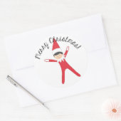 Elf auf dem Aufkleber (Umschlag)