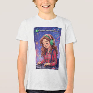 Elf auf den Decks – Holiday Beats fallen lassen ki Tri-Blend Shirt