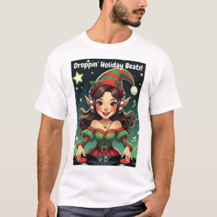 Elf auf den Decks – Verschenken Festtags-Beats T-Shirt
