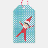 Elf auf der Geschenkmarke Geschenkanhänger (Vorderseite)