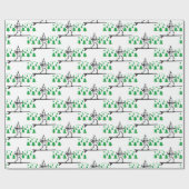 Elf auf der Surfboard Thunder_Cove Geschenkpapier (Flach)