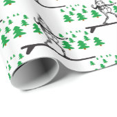 Elf auf der Surfboard Thunder_Cove Geschenkpapier (Rolleneckpunkt)