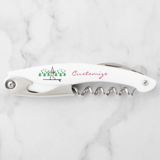 Elf auf der Surfboard Thunder_Cove Kellnermesser (Vorderseite)