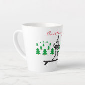 Elf auf einer Surfboard Thunder_Cove Milchtasse (Linke Ecke)