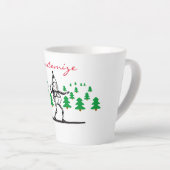 Elf auf einer Surfboard Thunder_Cove Milchtasse (Rechte Ecke)