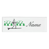 Elf auf einer Surfboard Thunder_Cove Namenschild (Vorderseite)