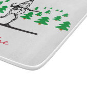 Elf auf einer Surfboard Thunder_Cove Schneidebrett (Ecke)