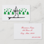 Elf auf einer Surfboard Thunder_Cove Visitenkarte (Vorne/Hinten)