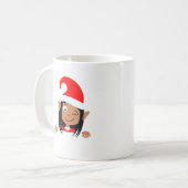 Elf auf einer Tasse: Der perfekte Weihnachtsbummel Kaffeetasse (Vorderseite Links)
